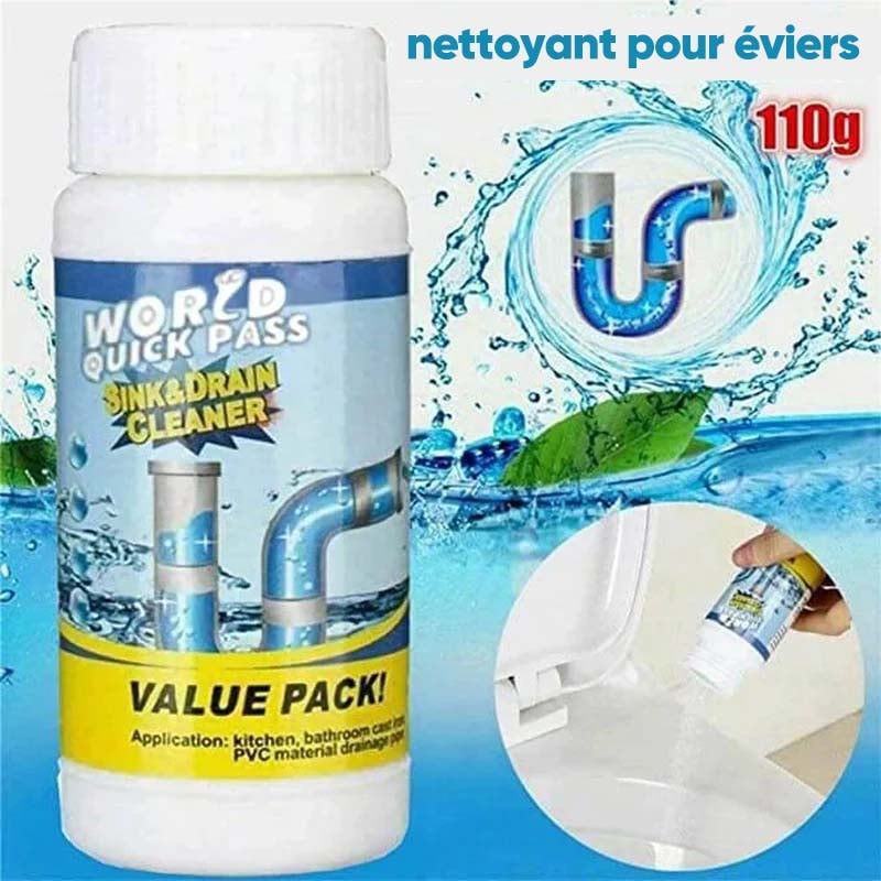 Nettoyant puissant pour éviers et canalisations
