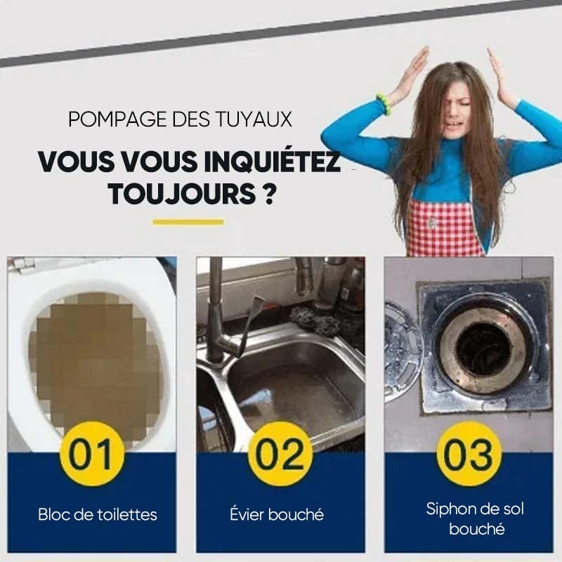 Nettoyant puissant pour éviers et canalisations
