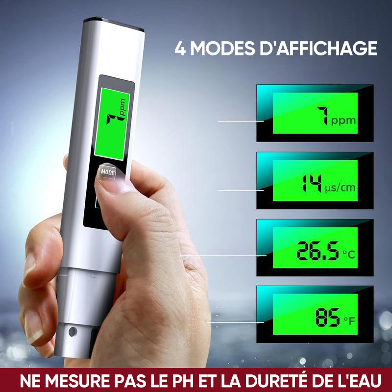 Nouveau testeur d'eau numérique TDS 4 en 1