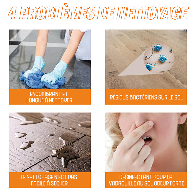 Puissant nettoyant de sol de décontamination