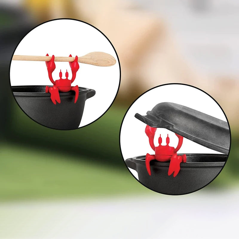 Repose-ustensiles en silicone du Crabe Rouge