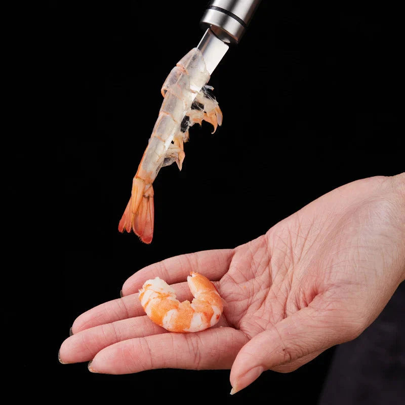 Outil d'éplucheur de moustaches de crevettes en acier inoxydable