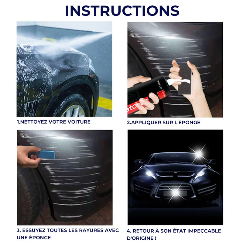 Kit d'élimination des rayures de voiture haut de gamme